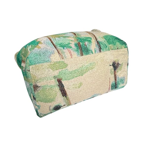 EMPORIO ARMANI Riviera Reversible Nylon Palm Print Shopping Bag - Picture 5 of 16